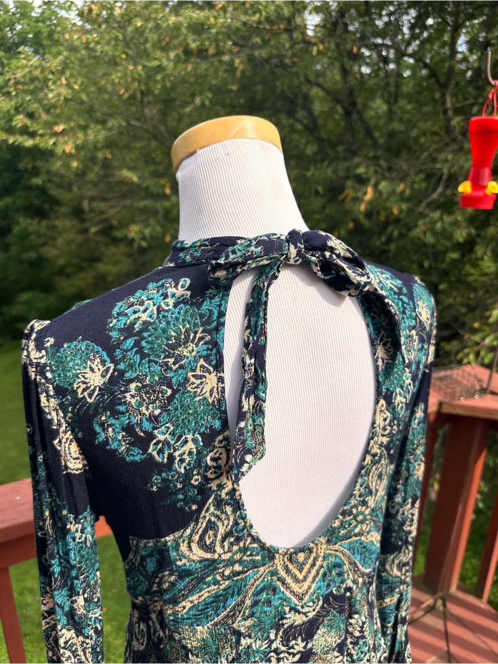 Free People Lady Luck Tunic Paisley Long-Sleeve - Picture 6 of 6